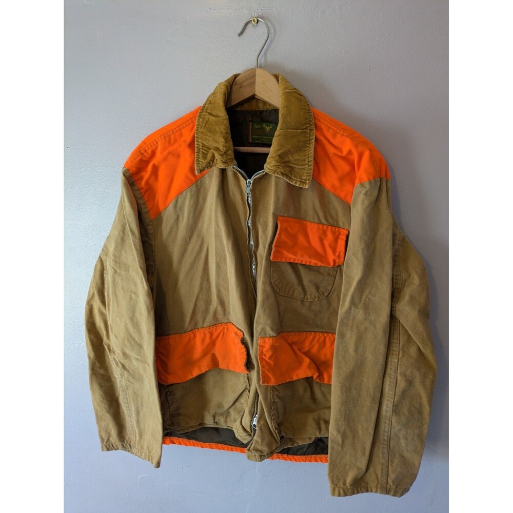 Vintage Stream & Field Duck Hunting Field Jacket canvas est size is Large